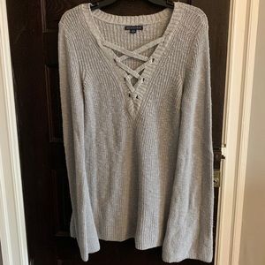American eagle grey sweater